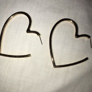 Gold Heart Earrings